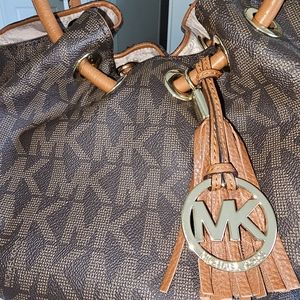 Michael Kors handbag,  dark brown.